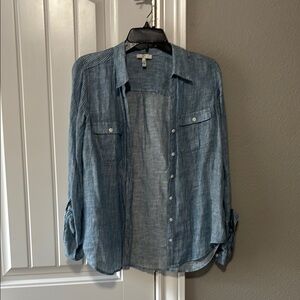 Joie womens Blue Casual Shirt